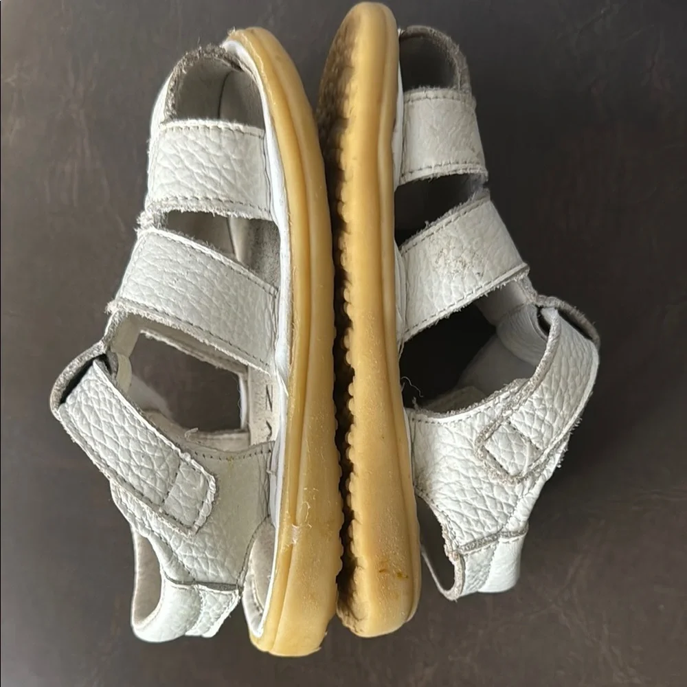 Toddler White Velcro Sandals